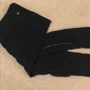 Lululemon Wunder Under Size 6 with ruffle detail